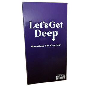 Let's Get Deep Questions for Couples Card Game Date Night Adult Party 17+
